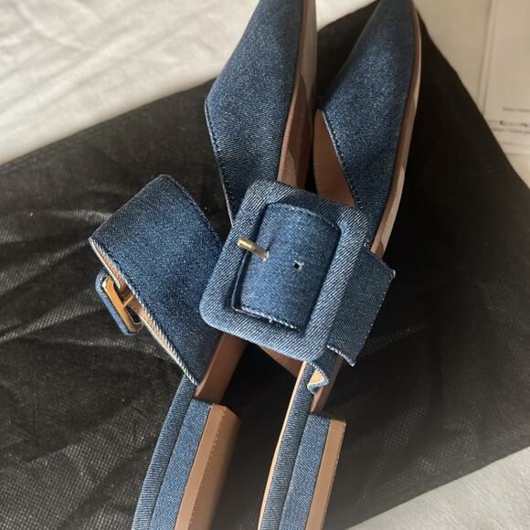 NEW blue Ann Taylor buckle mule slide size 6 - Picture 7 of 7